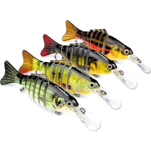 6PC 11cm 14g Wobblers Pike Fishing Lures Artificial Multi Jointed Sections Artificial Hard Bait Trolling Pike Carp Fishing Tools