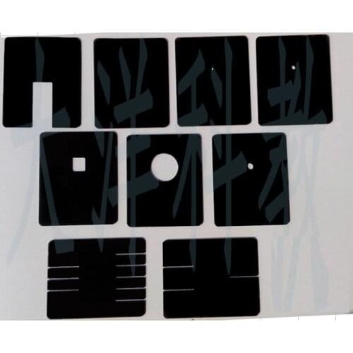 9pcs 60x50x2mm Optical Slit Sheet Light-blocking Sheet Light-shielding Film Optical Experiment Light-transmitting Plastic Sheet