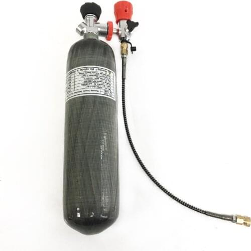 AC103201 PCP Rifle Hunting/Paintball Tank Air Refilling Carbon Fiber 3L Cylinder 30Mpa with valve and filling station with hose