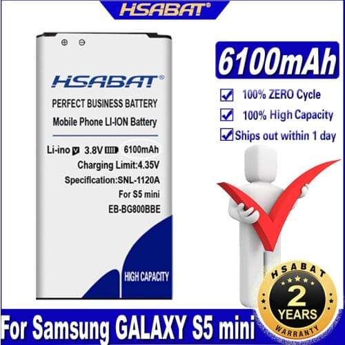 HSABAT Battery for Samsung GALAXY G800 G870a G870W G800F G800H G800A G800Y G800R EB-BG800BBE EB-BG800CBE S5 mini S5MINI