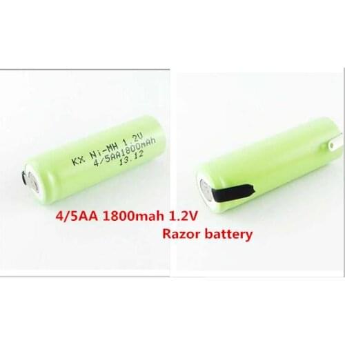 Battery 4/5AA 1800mah 4/5AA1800mah 1.2V Ni-MH Rechargeable battery 4/5AA1800mAh1.2V 1.2V Razor batteries leg feet 10pcs/lot