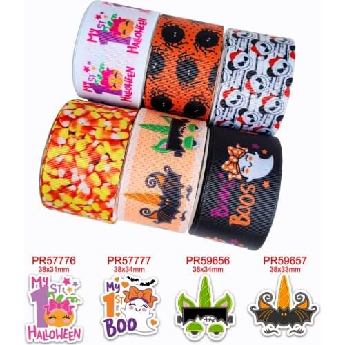 Free shipping 50 yard cartoon printed grosgrain ribbon 44386
