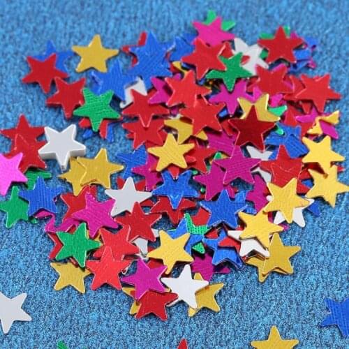Casamento Sparkle STAR Wedding Confetti Table Decoration Also Ideal for Crafts Gold Silver Blue Multi-color For Option 10 packs