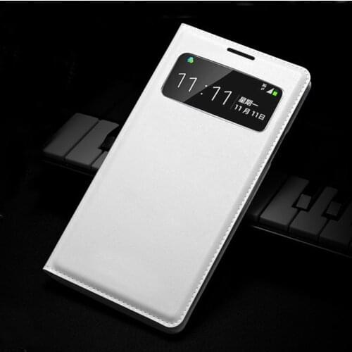 Asuwih Smart View Phone Bag Auto Sleep Wake Flip Cover Shockproof Leather Case Back Shell For Samsung Galaxy S4 S 4 I9500 9500