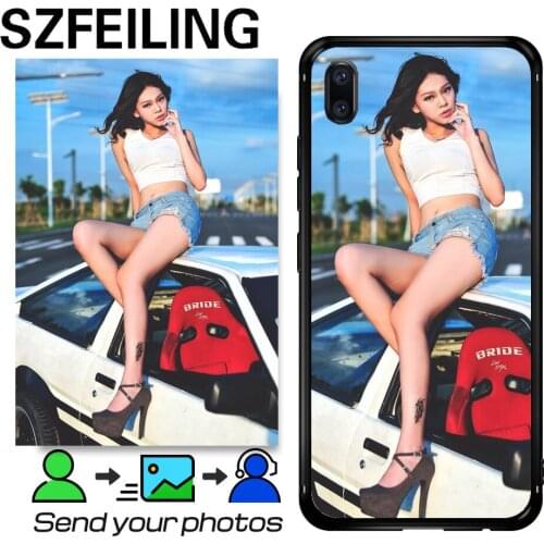 Customized Image Phone Shell For Vivo S10 S9E Z6 Z3x Z5x Z3i Z1i S7 S6 S5 S1 Pro Z1X Z1 Lite Matte Cover DIY Printed Black Case