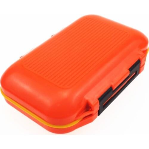 Double Sided 11.5*7.5*3.5cm Small Case Waterproof Fishing Tackle Box 12 Grids Fishing Lure Hook Bait Storage Box