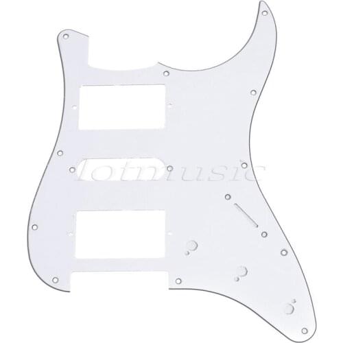 Electric Guitar Pickguard Scratch Plate For ST Guitar Parts Replacement Material HSH 3 Ply Pearl White Black