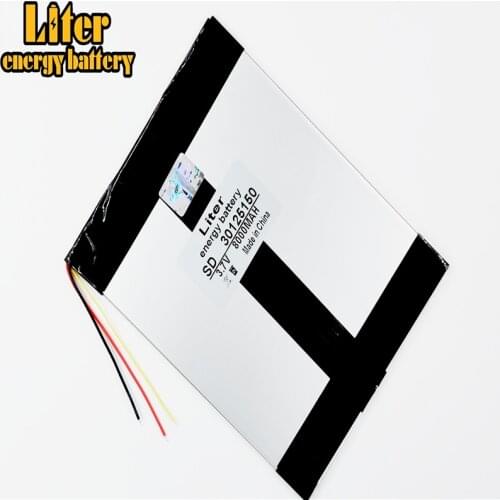 Li-po 3 line 3.7V,8000mAH (polymer lithium ion battery) Li-ion battery for tablet pc 7 inch 8 inch 9inch 30125150