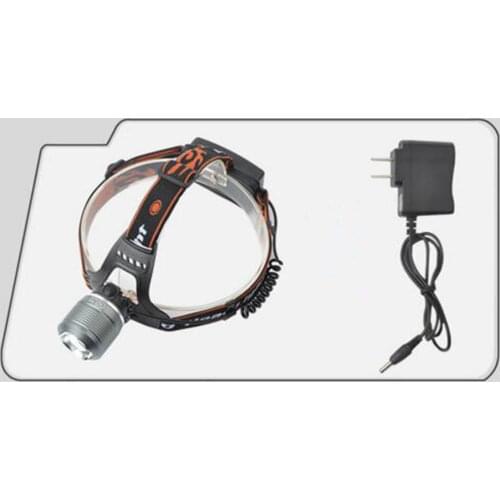 Multi Color XPE White Yellow Blue Dual Light Source Alloy Charging Fishing Lamp T6 LED Strong Head Lamp(No battety)