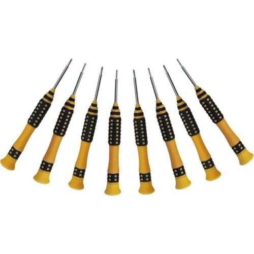 8 Pcs/set CR-V Precision Screwdriver Set Multi-function Phillips and Slotted Screwdrivers Hand Tool for Mobile Phone