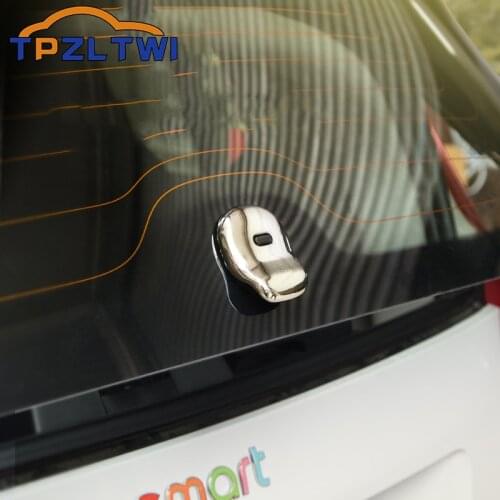ABS Car Exterior Trunk Back Door Handle Sticker For Smart 453 fortwo 2015-2019 Car Trunk Trim Modification Car Accessories