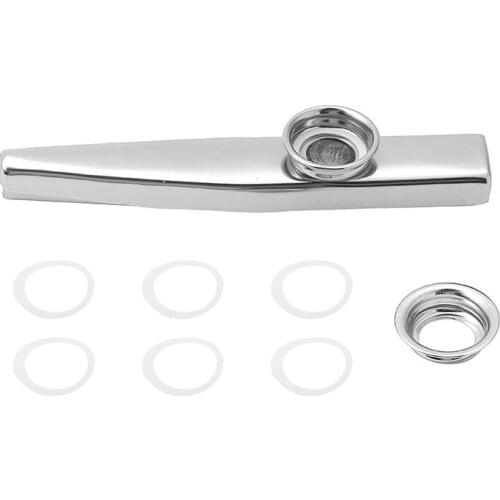 New Metal Kazoo Lightweight Portable For Beginner Flute Instrument Music Lovers Woodwind Instrument Simple Design Lightweight