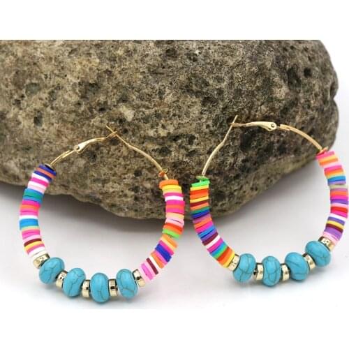 Earrings for Women 2020 Autumn Winter New Fashion Clay korean Earrings Hoops Jewelry Ear ring Female Gift