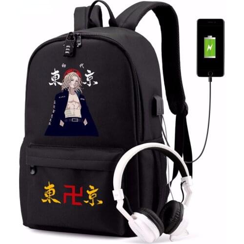 Anime Tokyo Revengers Schoolbag Mens Backpack The Way To Rebirth Manjiro Sano Ryuguji Ken Backpack Unisex