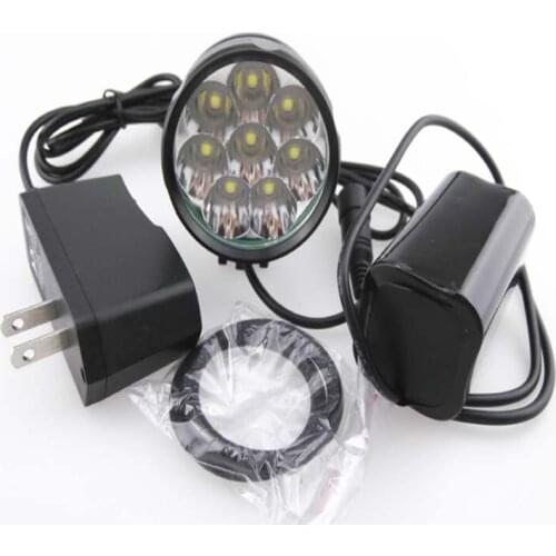 High Power 8xCREE XM-L2 U2 8000lm 5-Mode LED Bicycle Light +6x18650 8000mAh Battery Pack+1xCharger