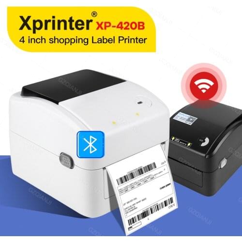 USB Bluetooth Thermal Shipping Lable 4 Inch Stiker Barcode Printer for Warehouse Express Printer Label Paper Stand