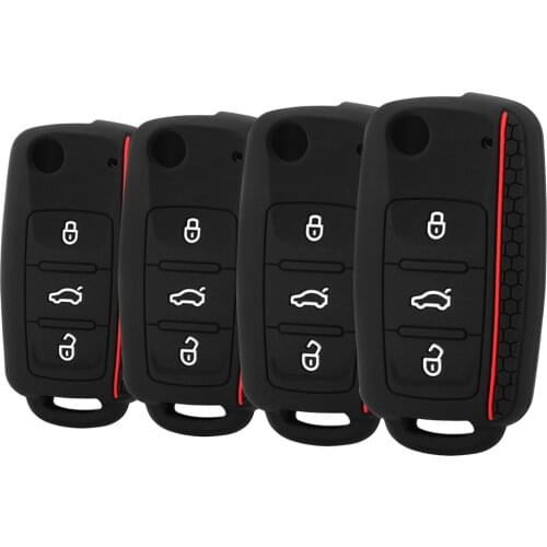Car key Protect For Volkswagen POLO Bora Beetle Tiguan Passat B5 B6 Golf 6 MK5 MK6 Eos TSI New TPU Silicone Case Cover