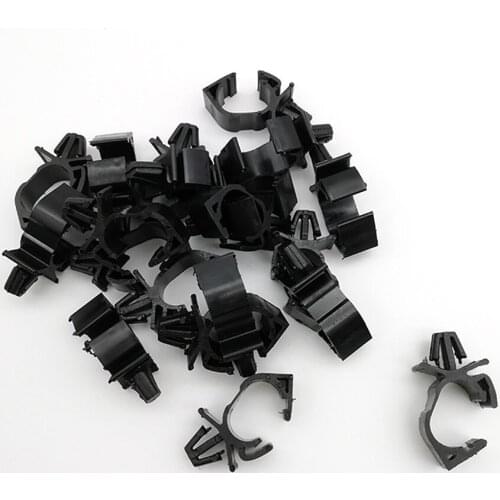 20pcs Plastic Fasteners Car Wiring Harness Fixed Clips Autoroute Tie Cable Clamps