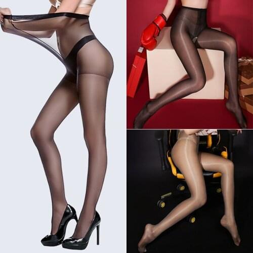 Women Tights Stocking Pantyhose Transparent Nylon Stockings Elastic Thin Pantyhose Sexy High Waist Seamless Pantyhose Female