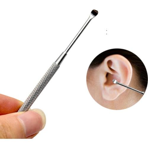 Double-ended Stainless Steel Spiral Ear Pick Spoon Ear Wax Removal Cleaner Ear Care Tool Kit Multifunction Portable Ear Cleaner