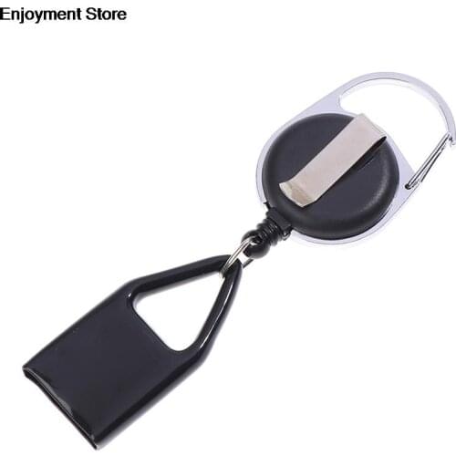 1pc Lighter Leash Safe Stash Clip Retractable Keychain Lighter Holder