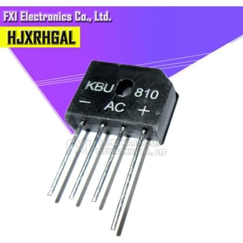 10PCS KBU810 KBU-810 8A 1000V diode bridge rectifi new original