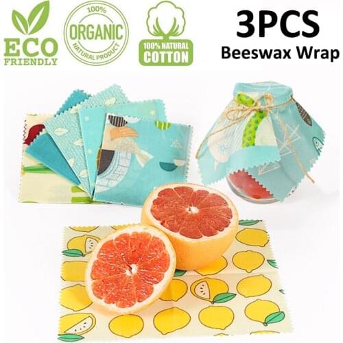 3PCS Reusable Silicone Wrap Seal Food Fresh Keeping Wrap Lid Cover Stretch Vacuum Food Wrappers Beeswax Cloth Kitchen Tools