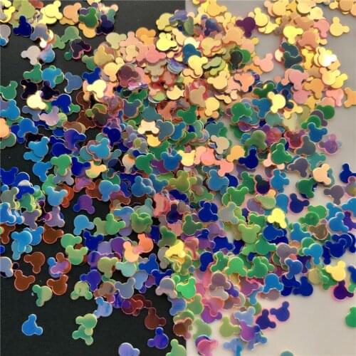 30g 4.5mm Mouse Head Gold Loose Sequins Glitter Paillettes For DIY Nail Craft,Craft Filler.Making, Wedding Decoration confetti