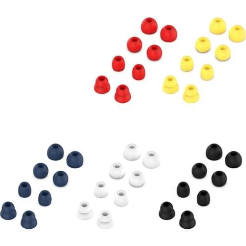 8PCS Earplugs Cover Silicone Skin Silicone Earbuds Eartip Cap Earpiece Ear Hook Buds for-Hua-wei FreeBuds 4i Earphone Drop Ship