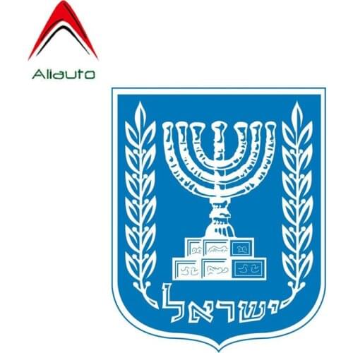 Aliauto Fashion Car Sticker Shield Israel Coat of Arms Auto Decor PVC Decal Cover Scratches for Suzuki Hyundai Gti,10cm*9cm