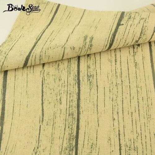 Booksew Telas De Algodon Para Patchwork 100% Cotton Linen Fabrics For Curtains Beige Tecidos DIY Tissu Material Doll Tilda
