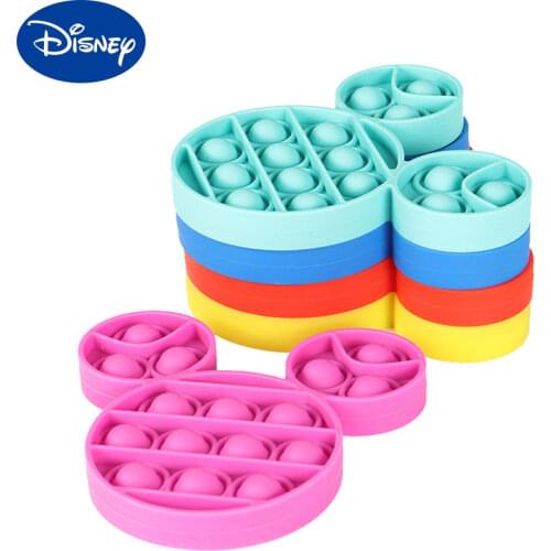 Disney Mickey Mouse Anti Stress Finger Stress Reliever Fidget Toy Adult Kid Simple Stress Toy Cartoon Anime Decompression