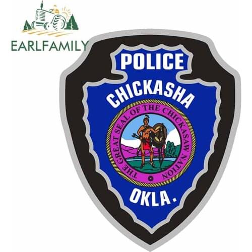 EARLFAMILY 13cm x 10.7cm For Police Car Stickers Auto Refrigerator Decal Waterproof Laptop Surfboard Decals For JDM SUV RV