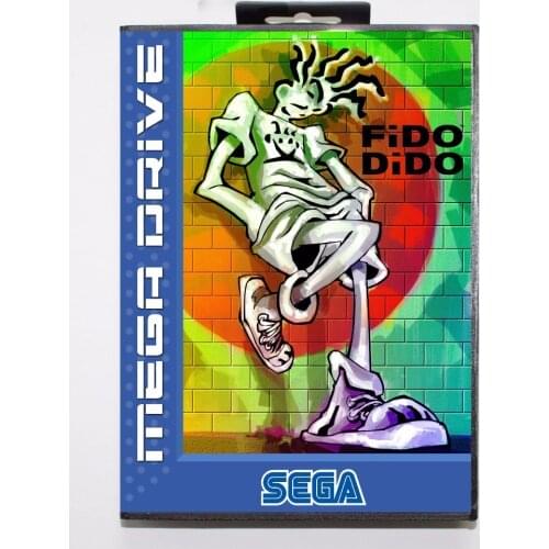 Fido Dido 16 bit MD Game Card With Retail Box For Sega Megadrive/Genesis