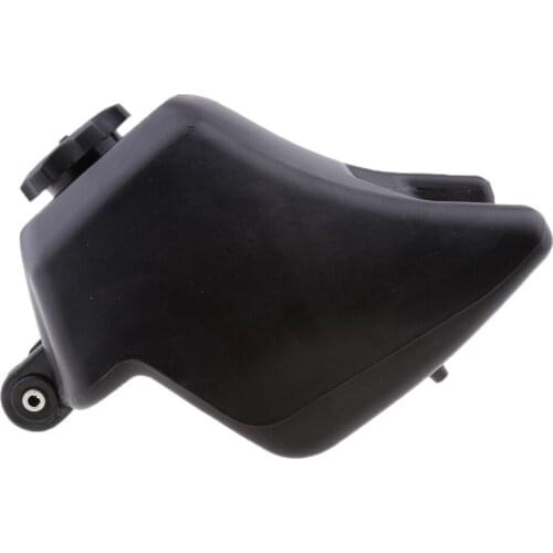 Gas Petrol Tank Reservoir with Cap Cover and Fuel Intake Hose for Yamaha PW50 Peewee 50 PY50 Dirt Bike - Black