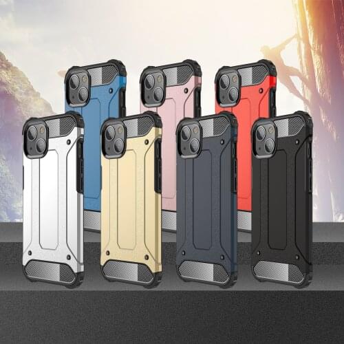 50pcs/Lot Hybrid Armor Shockproof Back Hard PC Soft Silicone Case For iPhone 13 Pro Max 12 Mini XS XR X 6 6S 7 8 Plus
