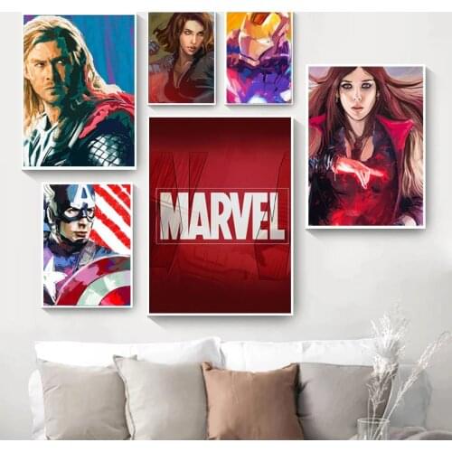 Marvel Movie Anime Canvas Painting Modern Cartoon Prints and Posters Wall Art Picture for Living Room Home Decoration Cuadros