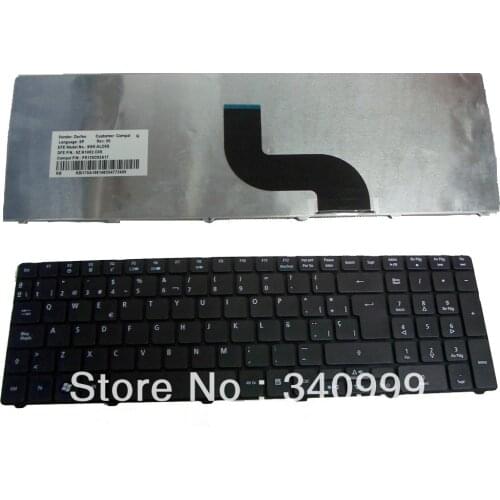 Free shipping SP KEYBOARD For Acer Aspire 5738 5542 5736 5536 5738Z 5738ZG 5742 5750G 5750Z 5750ZG 5810T 5410T Teclado Spanish