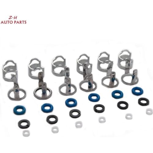 New Fuel Injectors Seal Repair Set Injection Nozzle O-rings 06E 998 907 For Audi A4 A5 A6 A8 Q5 S4 S5 Coupe 2.8L 3.2L V6
