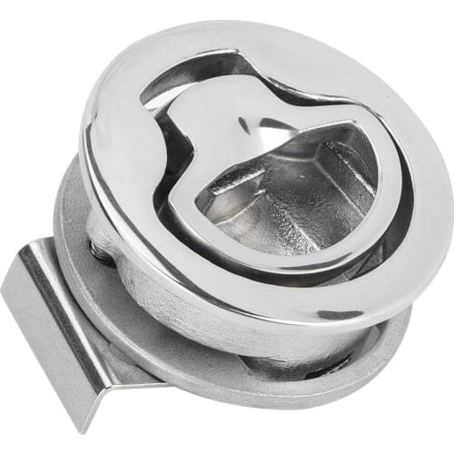 2 Inch 50mm 316 Stainless Steel Boat Round Deck Hatch Flush Pull Latch Lock for Marine Yacht