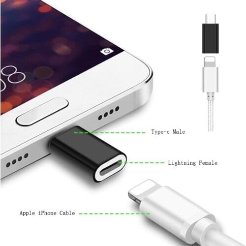 Lghtning converter 8Pin Lghtning Female to Micro USB/Type C Male SYNC Charge Adapter for iPhon Cable to Android