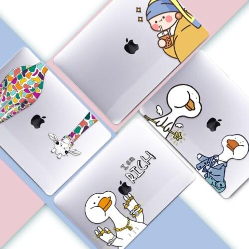 MTT Cute Cartoon Case For Macbook Air 13 M1 Chip 2020 Laptop Sleeve For Mac book Air Pro 11 12 13 15 16 Funda A1466 A2337 A2338