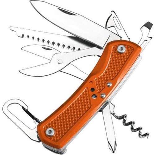 9 IN 1 Multifunction Folding Swiss Pocket Knife Army Survival Outdoor Camping Tool Stainless Steel Pocket-Size Hunting knives