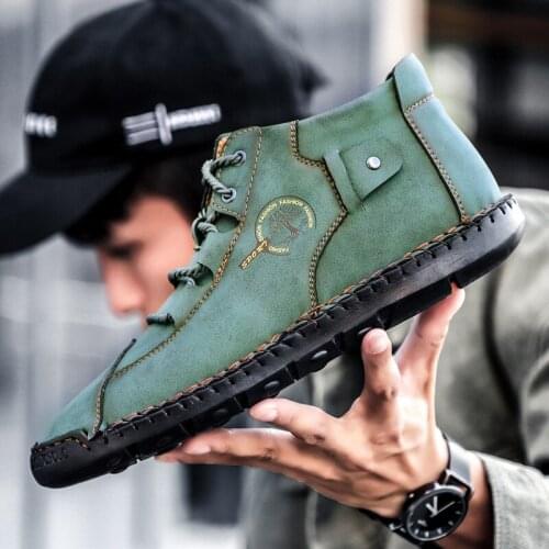 Fashion Mens Ankle Boot Short Boots for Man Male Walking Training Shoes Outdoor Sport Sneakers Footwear Zapatillas Hombre 38-48