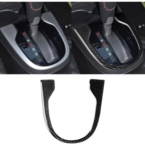 Carbon Fiber Gear Shift Outside Frame Decor Sticker for Honda FIT JAZZ 2014-2018