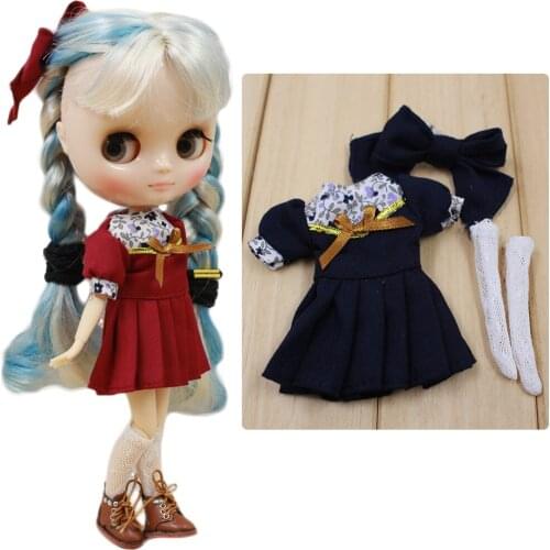 Outfits for Middie Blyth doll Cute Cat suit cosplay dressing three style for choice 20cm BJD