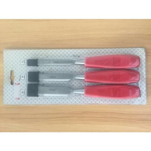 New High quality 3Pcs 12,18,24mm Flat handle wood chisel Carving Chisel for Art knife seal cutting wood working tool