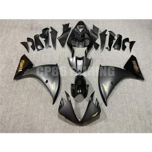 New ABS Whole Motorcycle Fairings Kits Fit For YAMAHA YZF R1 2009 2010 2011 2012 09 10 11 12 Injection Bodywork Matte Black ZXMT