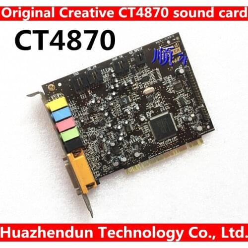 Original for CREATIVE CT4870 PCI 4.1 SOUND CARD support xp/win7 WORKING GOOD