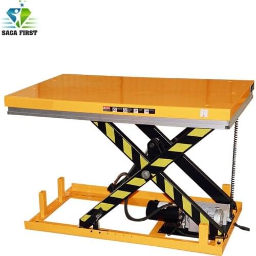 China fixed scissor lift heavy mechanism cargo scissor lifter